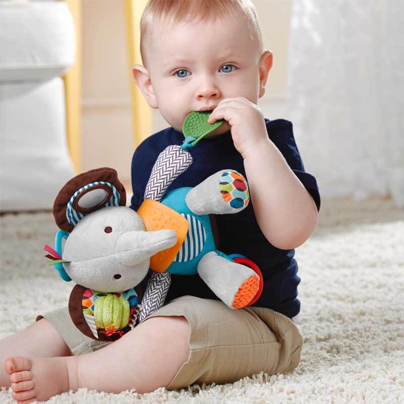 Creative Baby Doll with Multi-Sensory Rattle and Textures