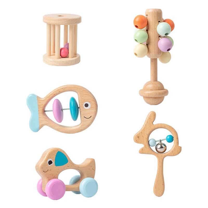 Colorful Hand Rattles Set