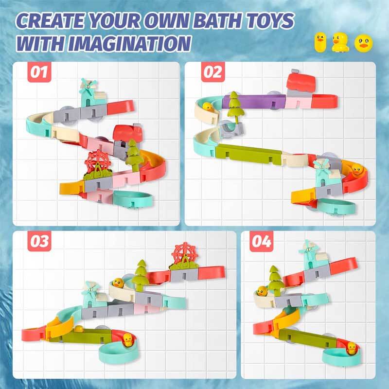 Wall Bathtub Toy Slide