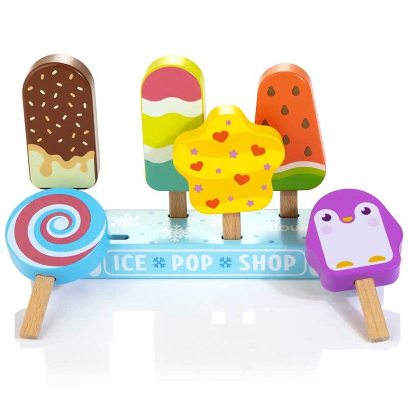 Wooden Ice Pop Pretend Play Set