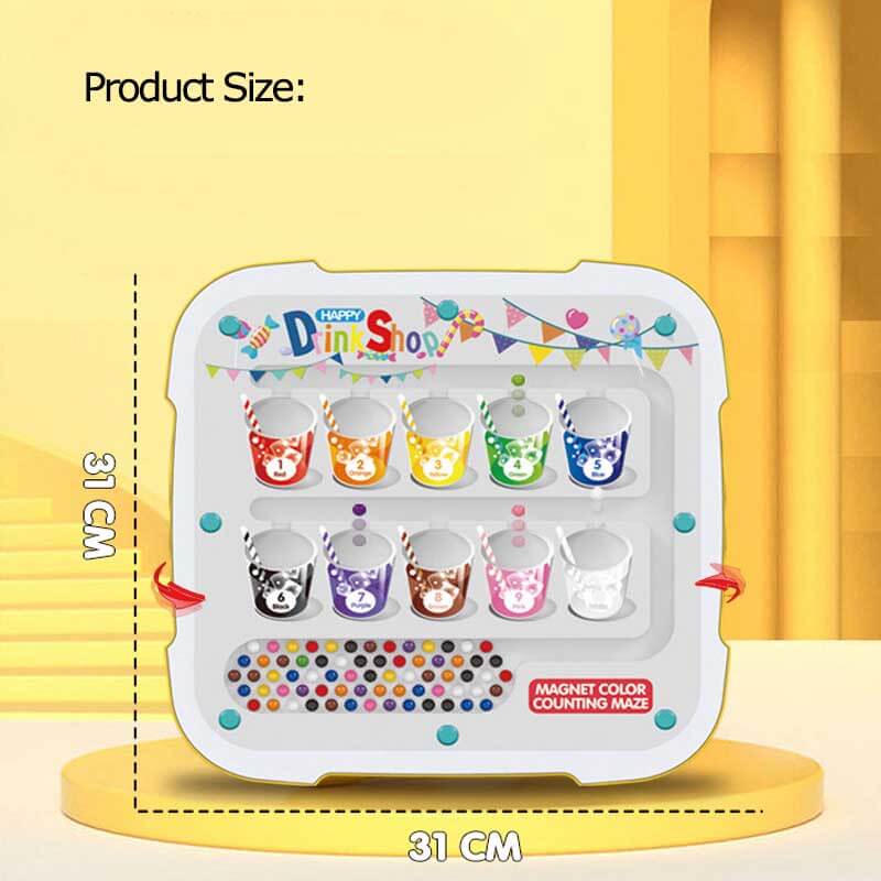 2-in-1 Magnetic Color and Number Maze