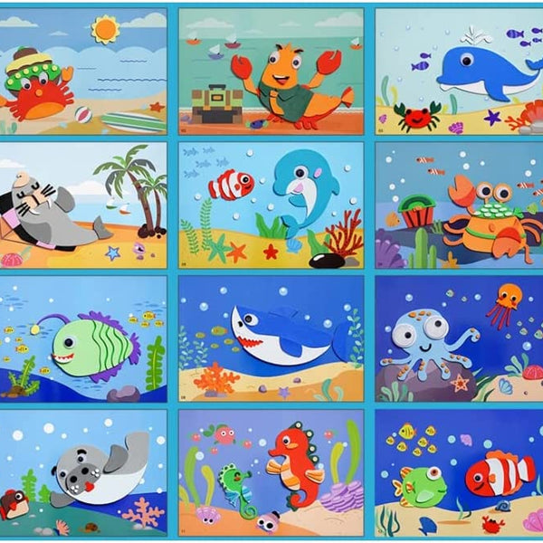 "3D Sticker Puzzles (12 Sheets)"