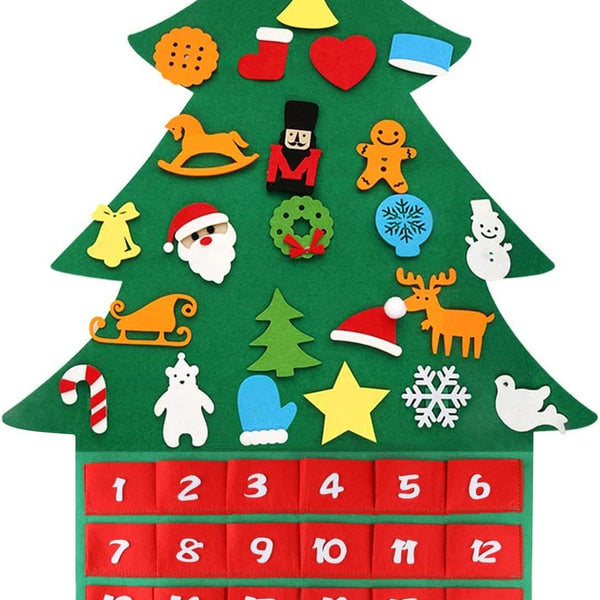 Montessori Felt Christmas Tree Advent Calendar