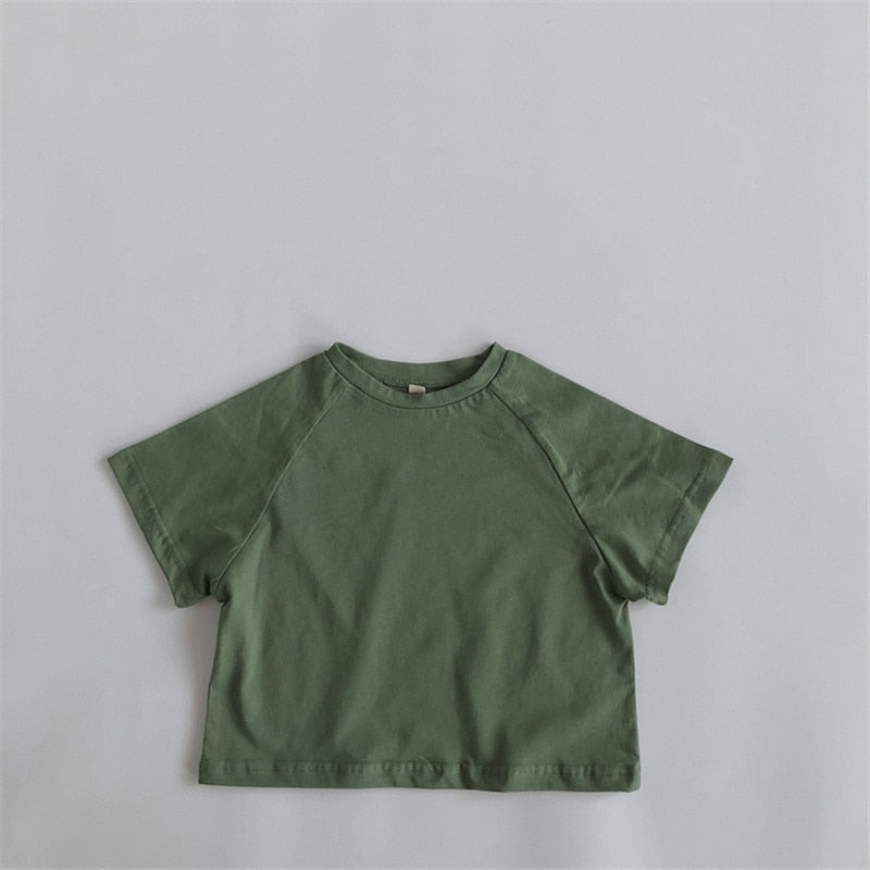 Gekleurd Organics unisex T-shirt voor baby's