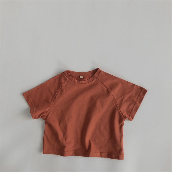 Gekleurd Organics unisex T-shirt voor baby's