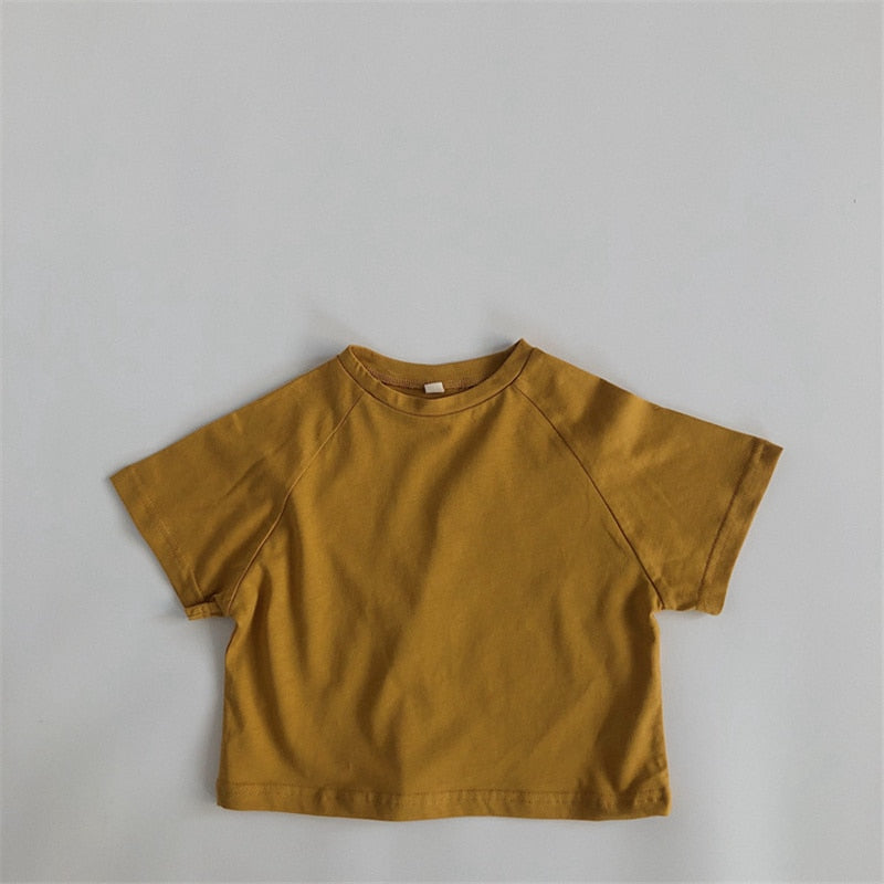 Gekleurd Organics unisex T-shirt voor baby's