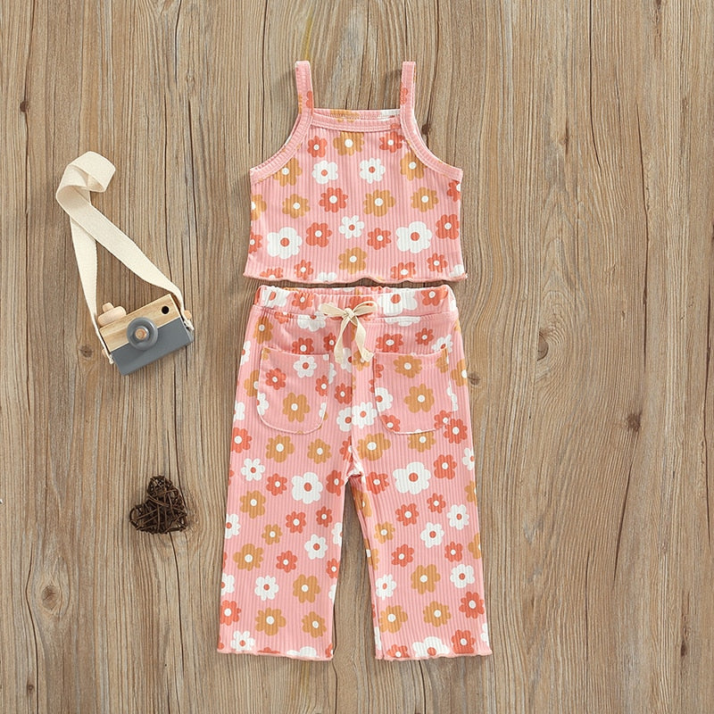 Ribbed Floral Set