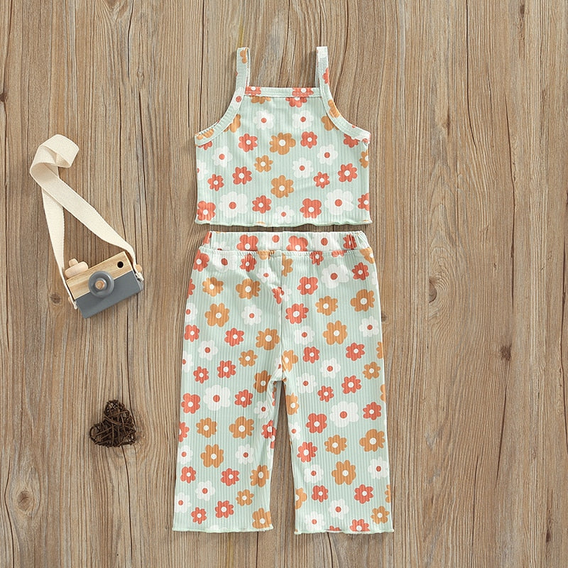 Ribbed Floral Set