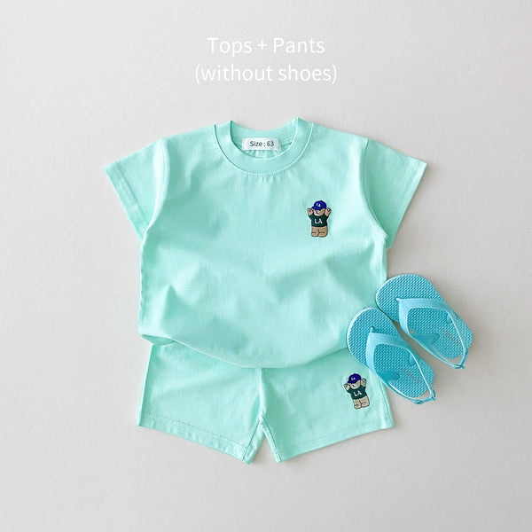 Little LA Bear Top & Short Set