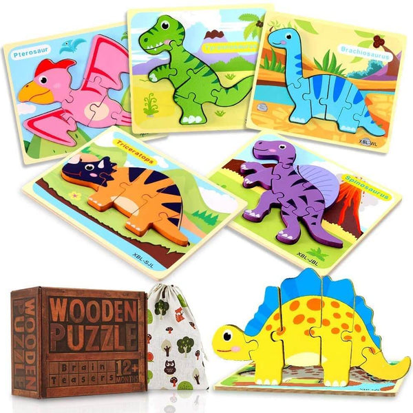 Animals & Dinosaur Puzzles 2x 6 PACK ($90 savings!)