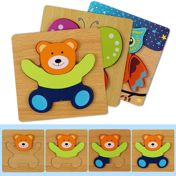 Montessori Animal Puzzles 6 PACK