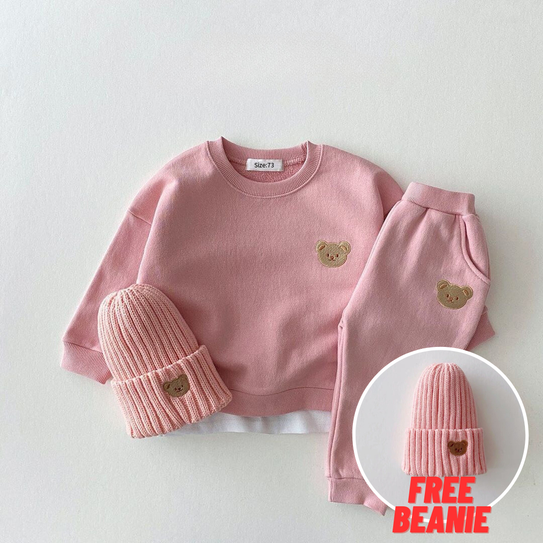 Maple Bear Baby Trainingspak &amp; Broek (GRATIS BEANIE)