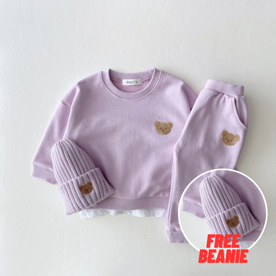 Maple Bear Baby Trainingspak &amp; Broek (GRATIS BEANIE)