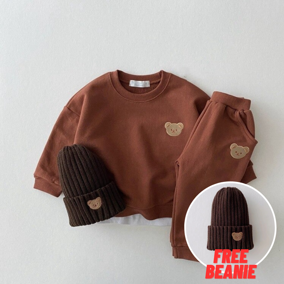 Maple Bear Baby Trainingspak &amp; Broek (GRATIS BEANIE)