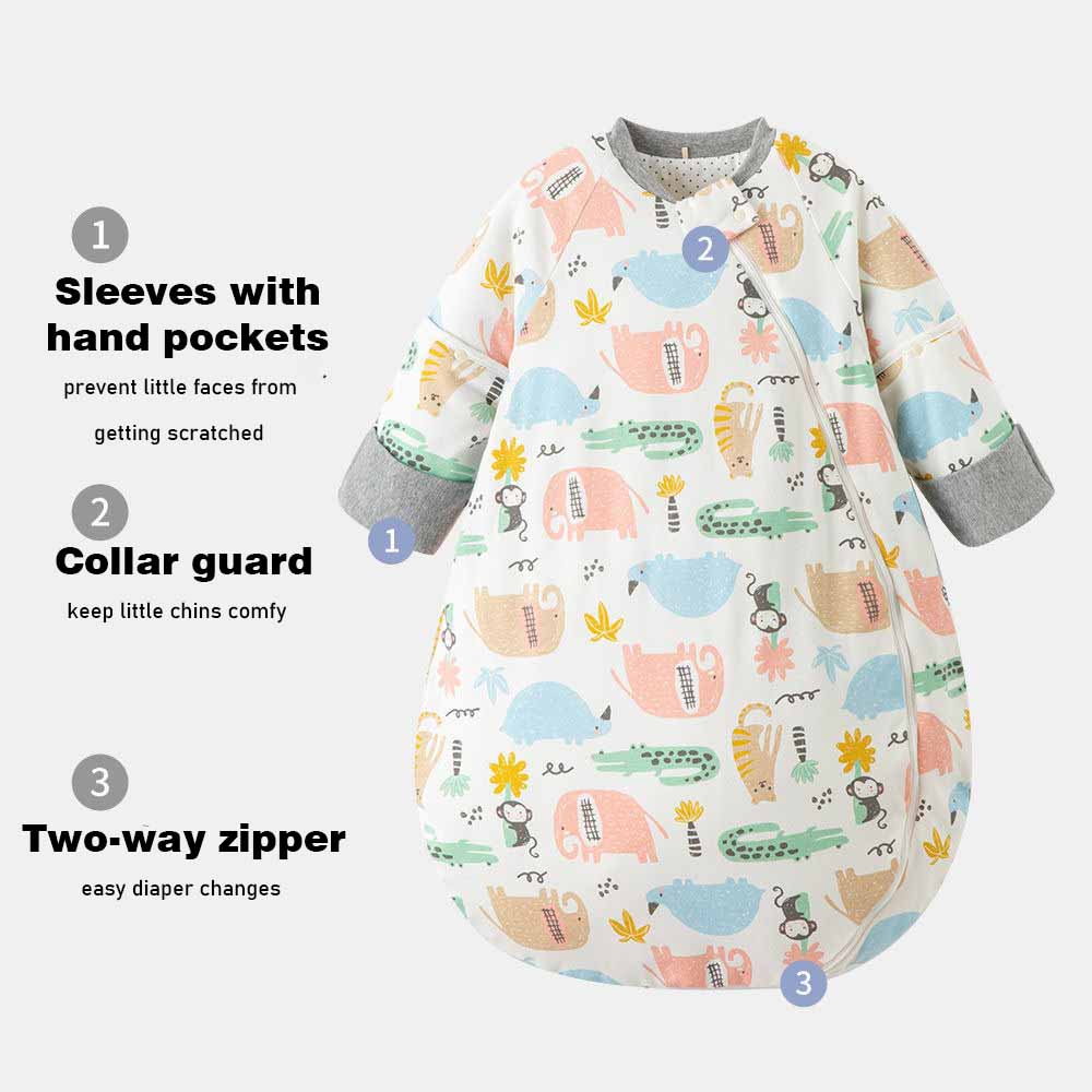 Newborn Anti-Kick Cotton Sleep Bag - Infants and Toddlers (1-3 years old)