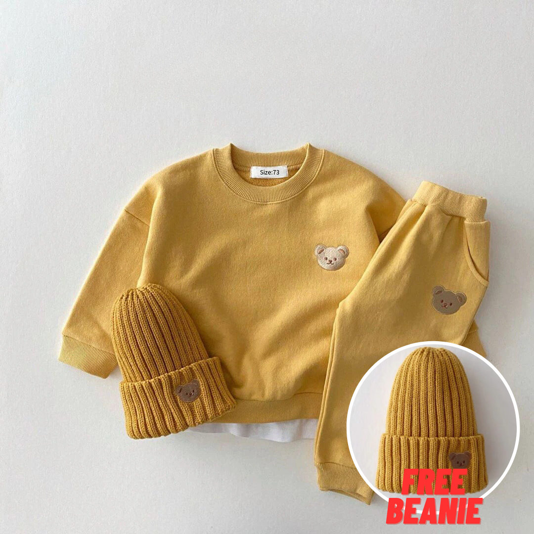 Maple Bear Baby Tracksuit & Pants (FREE BEANIE)