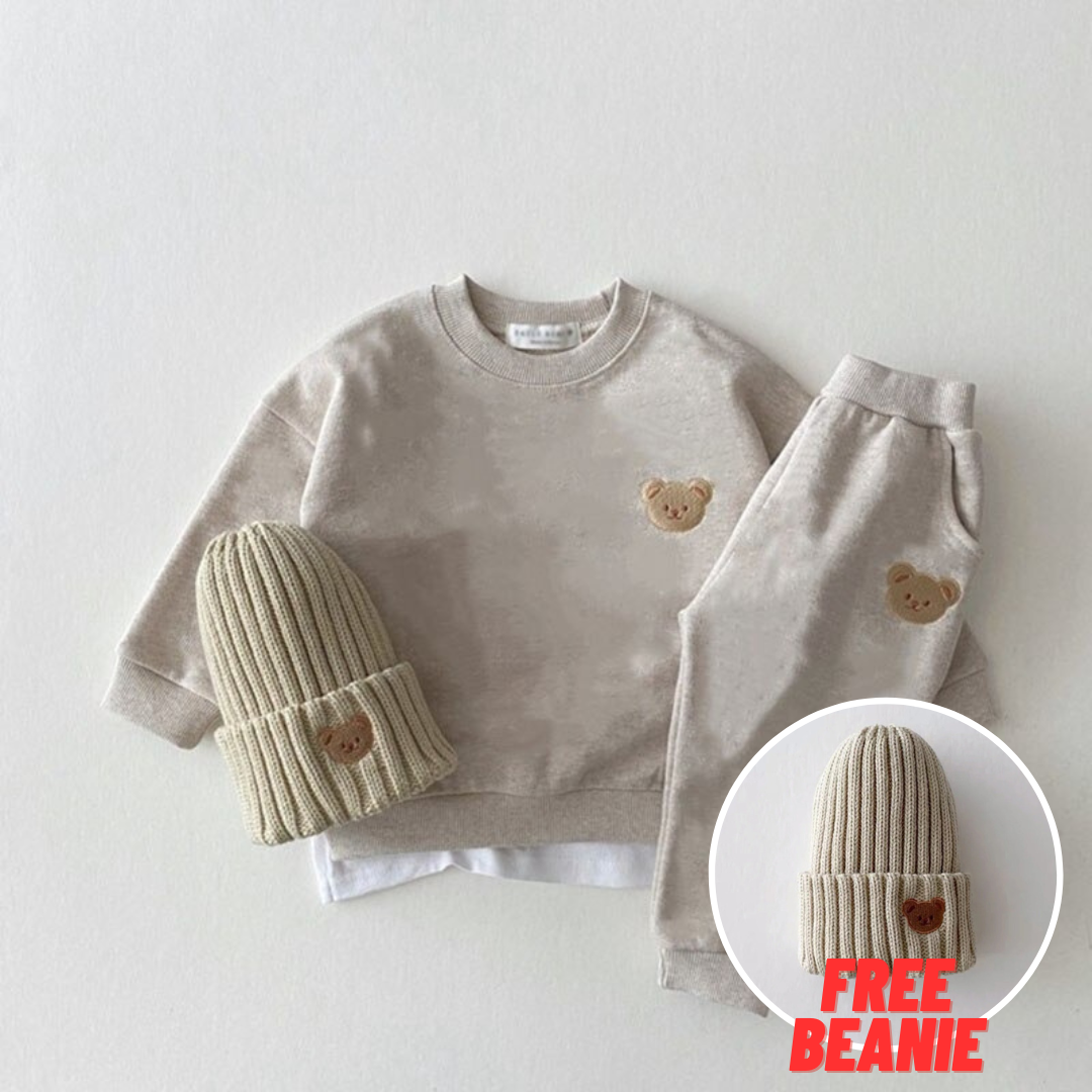 Maple Bear Baby Tracksuit & Pants (FREE BEANIE)