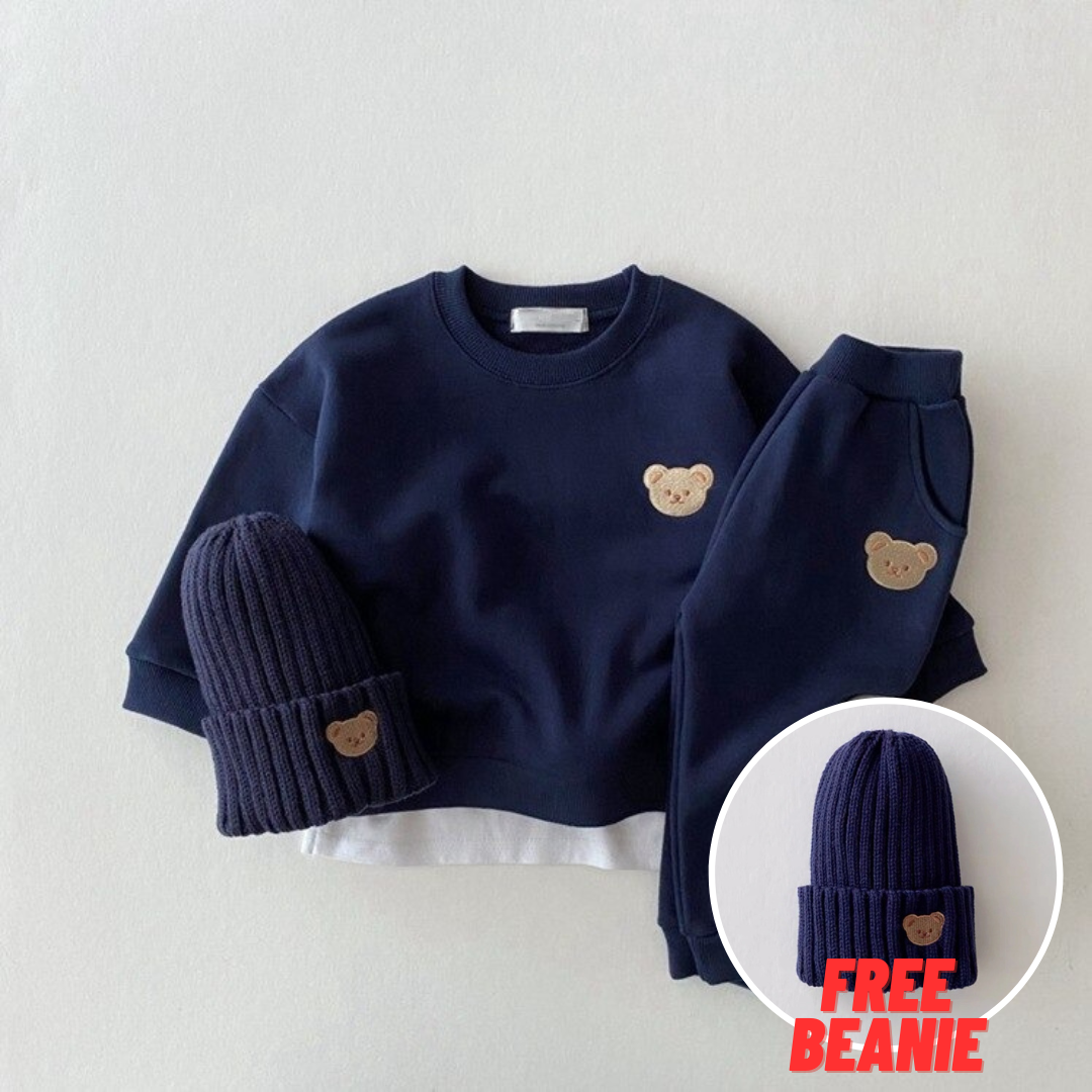 Maple Bear Baby Tracksuit & Pants (FREE BEANIE)