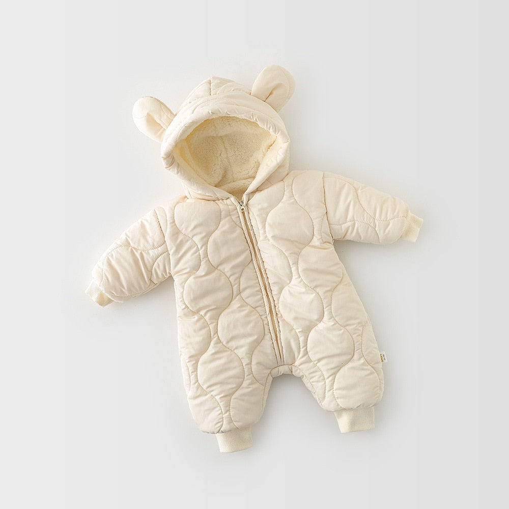 Teddy Bear Hugs Baby Romper - Fleece met schattige oren