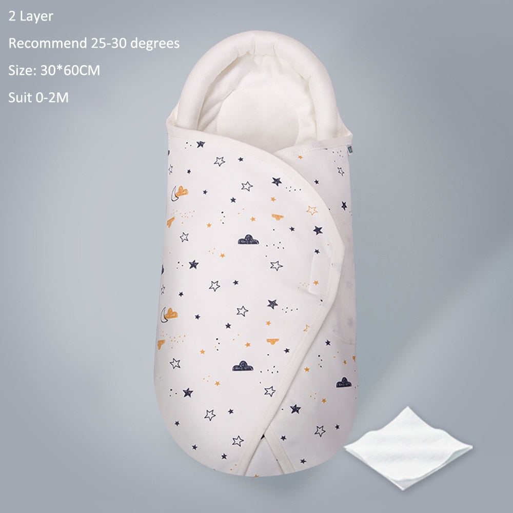 1 Tog Baby Swaddling Wraps for 0-6 Month