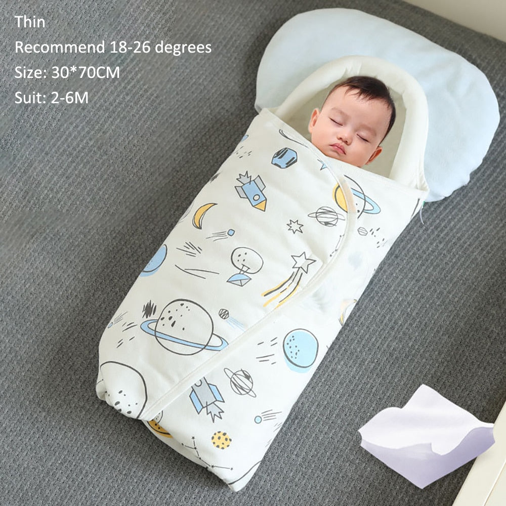 1 Tog Baby Swaddling Wraps for 0-6 Month