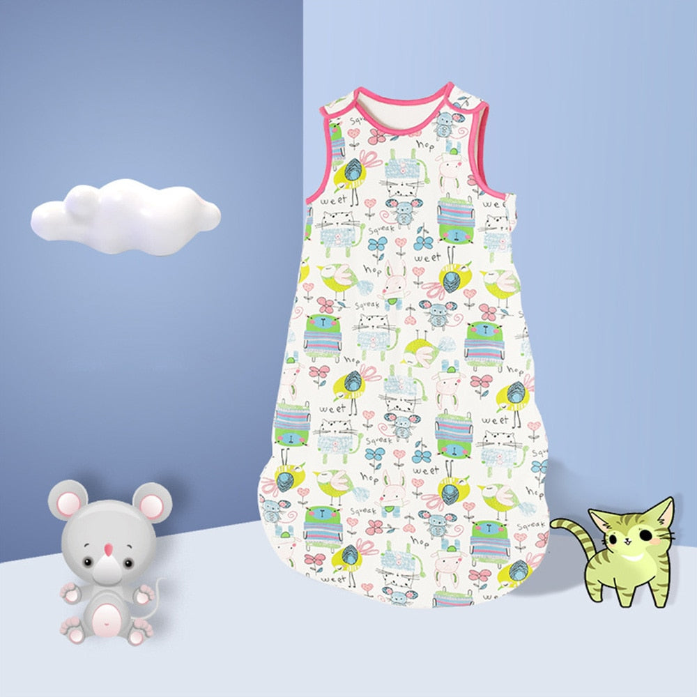 Baby Sleep bag/ Cartoon Printed Sleepwear for 0-2 Yrs