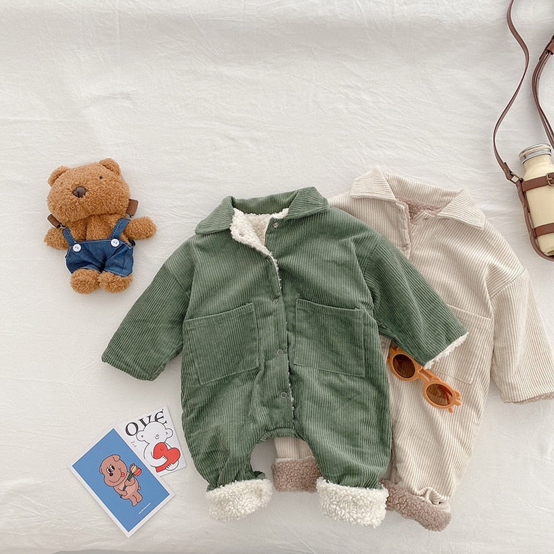 Little Pilot Baby Outfit - Fleece rompertje in schattige pilotenstijl