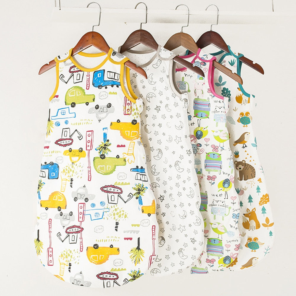 Slaapzak voor baby's/slaapkleding met cartoonprint voor 0-2 jaar