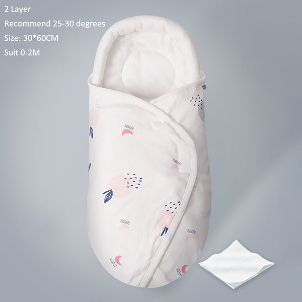 1 Tog Baby Swaddling Wraps for 0-6 Month