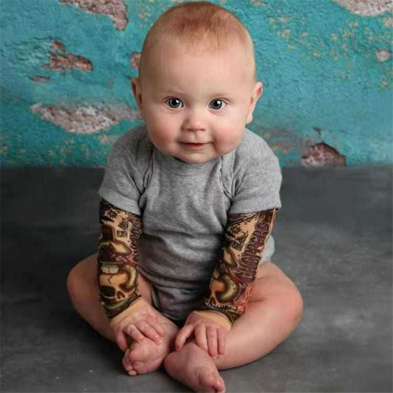 Baby Bodysuit/ Tattoo Printed Newborn Costume