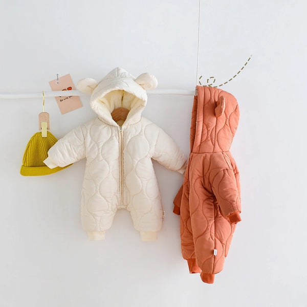 Teddy Bear Hugs Baby Romper - Fleece met schattige oren