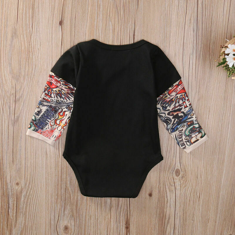 Baby Bodysuit/ Tattoo Printed Newborn Costume