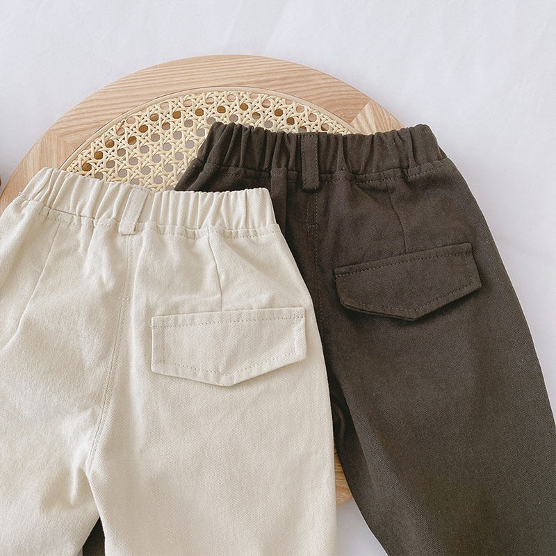 Cool Boys' Pants: Trendy Solid Trousers for Kids