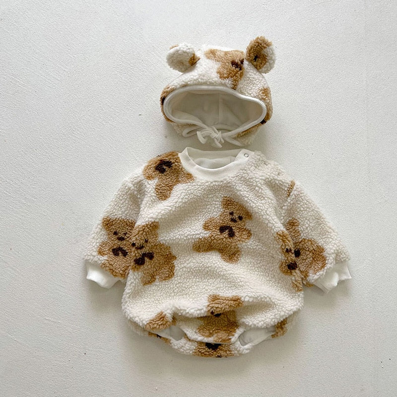 Teddy Bear Essentials - Warme en harige jumpsuit voor de kleintjes