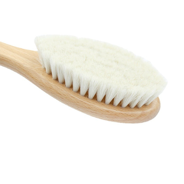 Baby brush/ Shower Wool Children& Beech Wood Brush