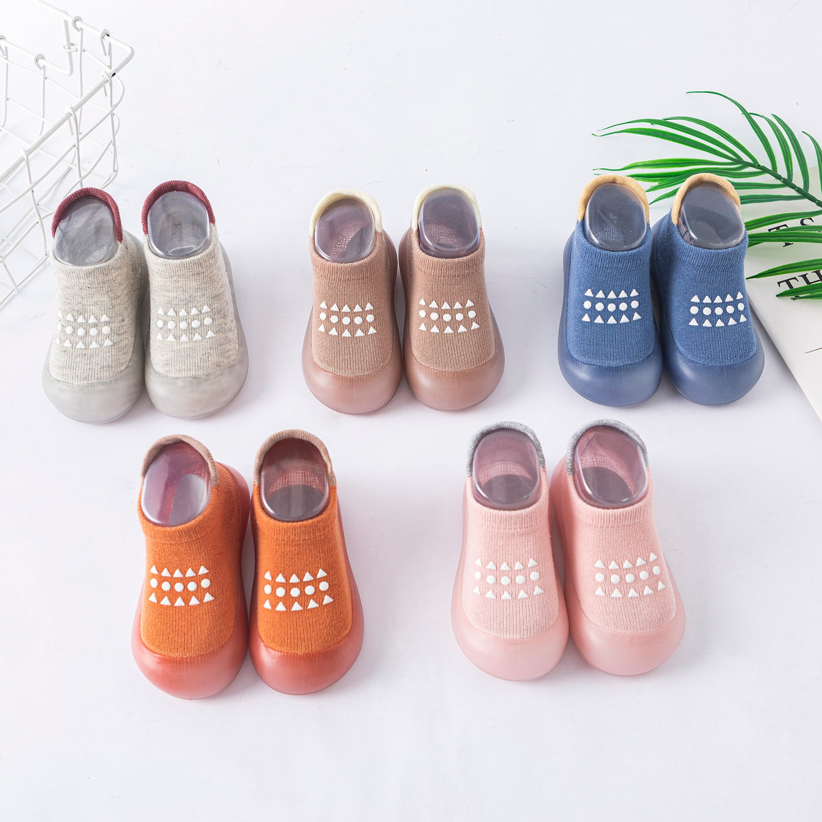 Baby Socks Shoes/ Cotton Breathable Lightweight Slip-on Sneak