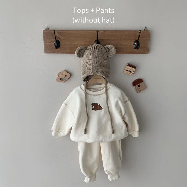 The Lazy Bear Soft and Sweet Baby Sweater and Pant Set