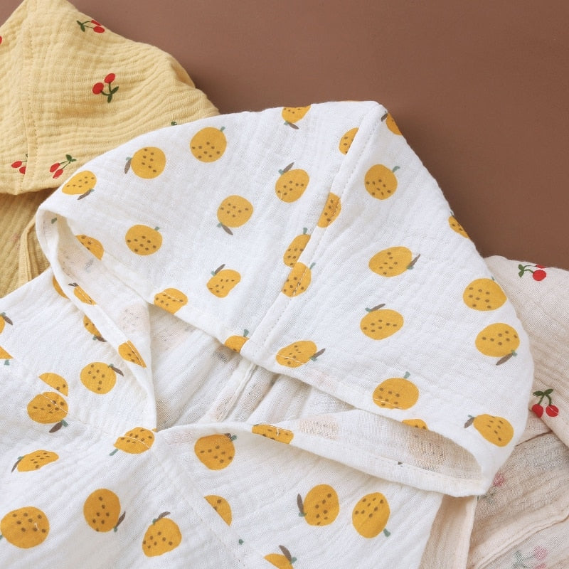 Babycapuchon / badhanddoek voor kinderen g Bloemenponcho's voor 0-3 jaar