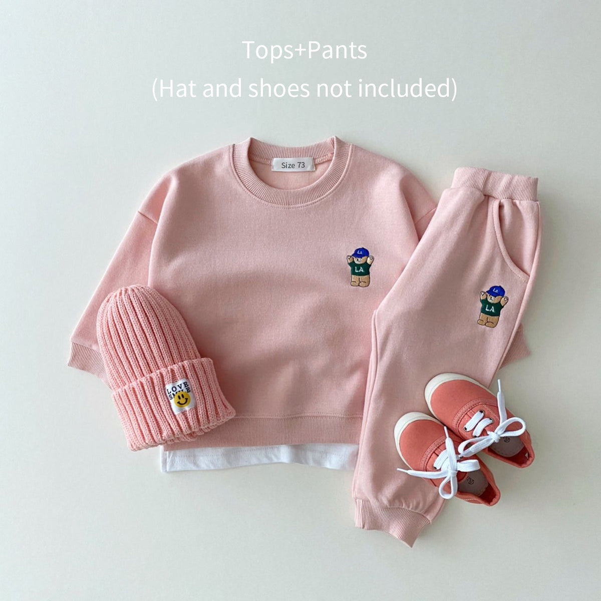 Little LA Bear-set met sweatshirt en joggingbroek