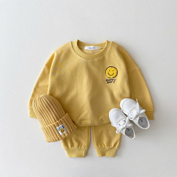 Smiley Face Happy day Sweater en broek Set