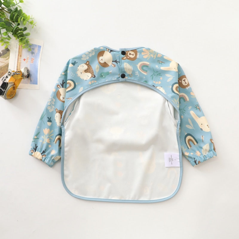 Baby Bib Long Sleeved Clothing / Waterproof Baby Apron For 0- 3Years