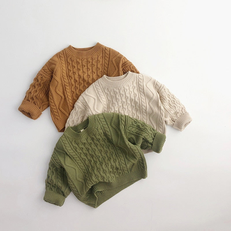 Kindersweaters/pulloverstijl gebreide kleding voor 0-12 jaar