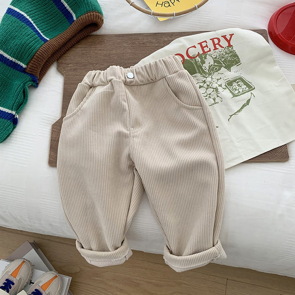 Coole jongensbroek: trendy effen kinderbroek