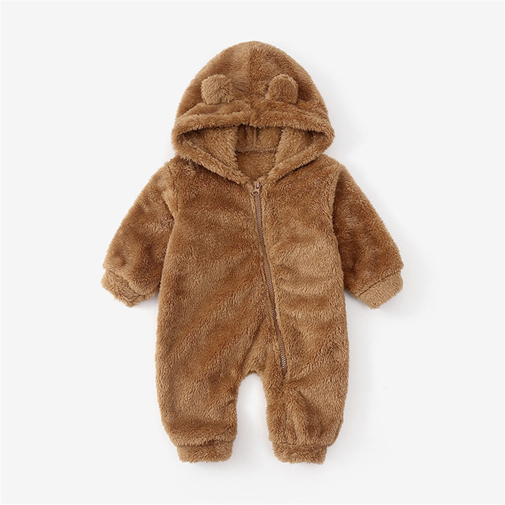 Cuddle Bear Warm Baby Rompers