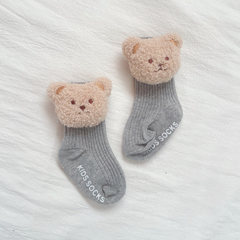 Baby Sokken voor Kinderen / Zachte Katoenen Beer Kinderen Socken Voor 0-3 Jaar