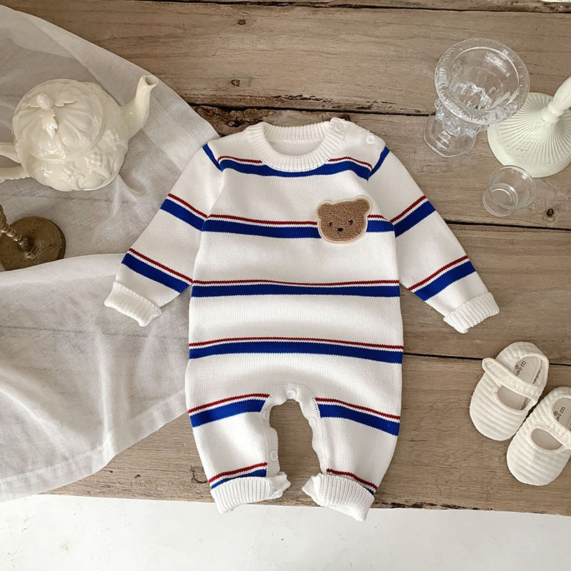 Baby rompertjes peuter / gebreide jumpsuit jongens voor 0-3 jaar