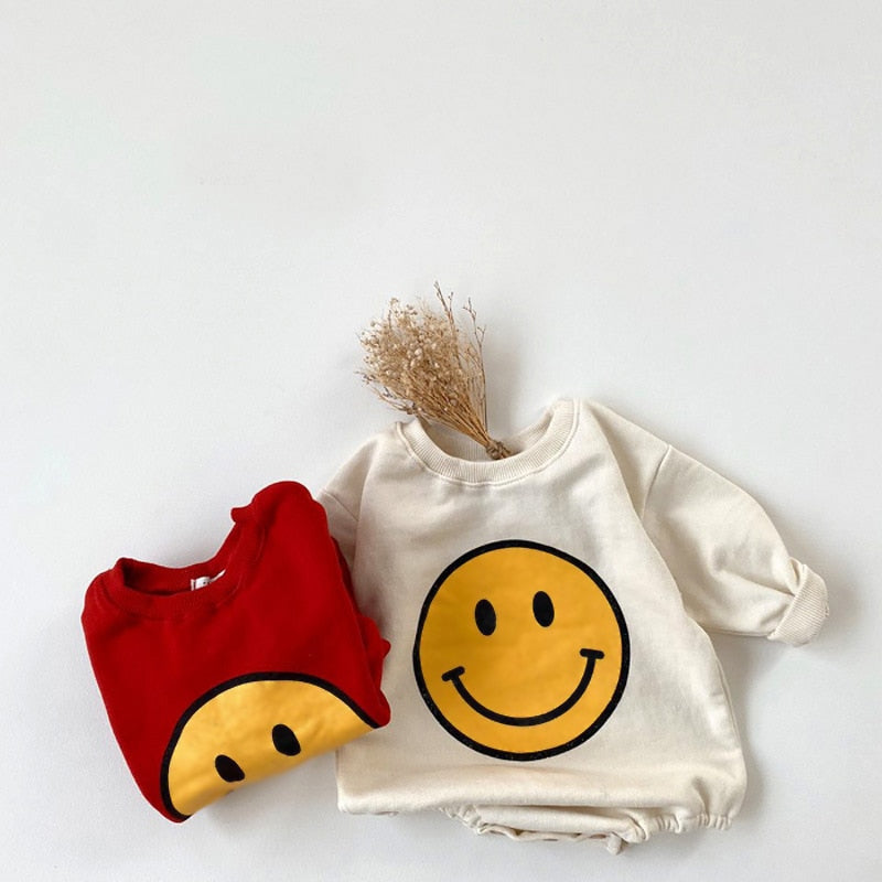 Vrolijke baby-smiley romper