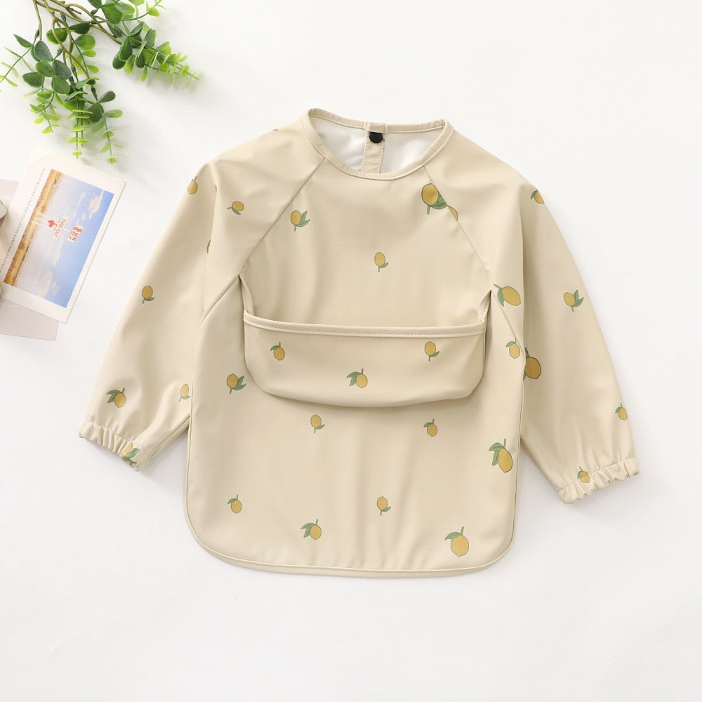 Baby Bib Long Sleeved Clothing / Waterproof Baby Apron For 0- 3Years