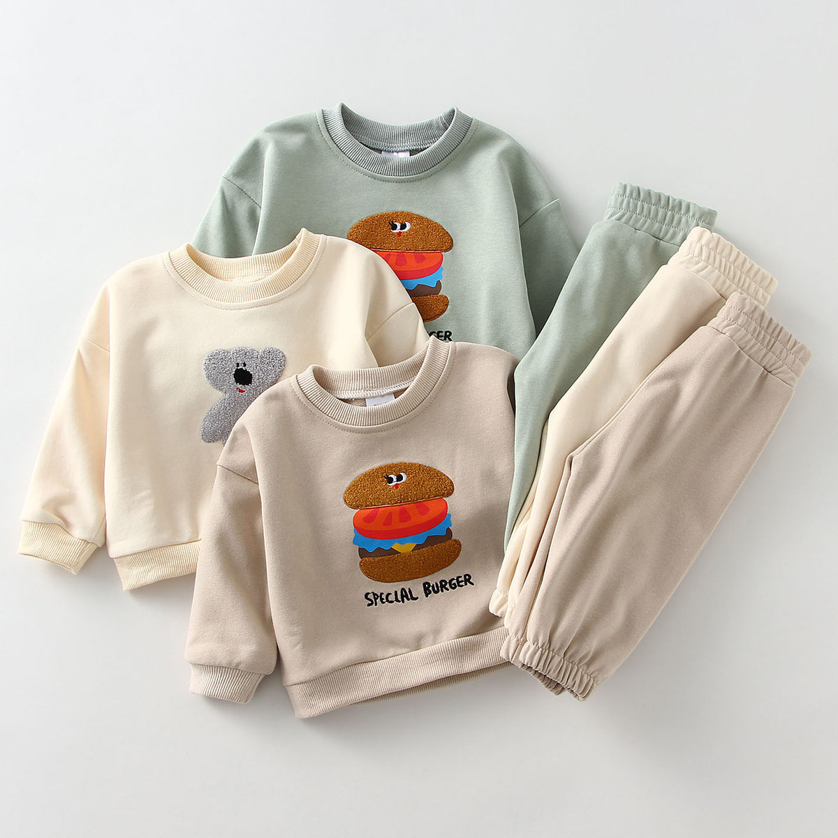 Sweetheart Sweater Set - Outfit met sweatshirt en broek voor babymeisjes