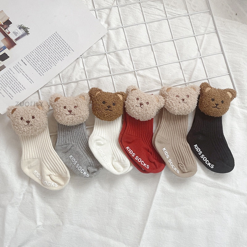 Baby Socks for Kids / Soft Cotton Bear Children Socken For 0-3 Yrar